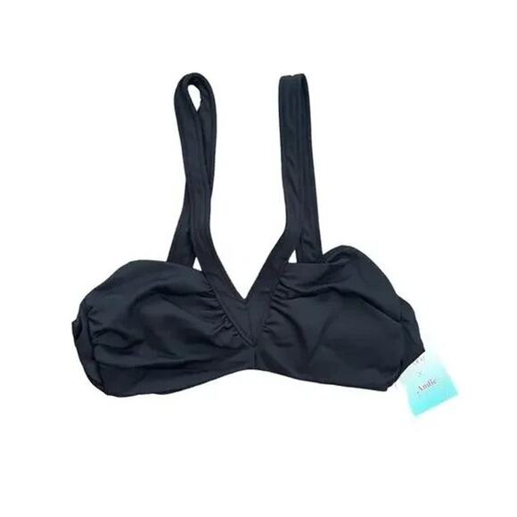 Andie Swim x Demi Moore The Monaco Bikini Top in Black XL NWT - Picture 3 of 4